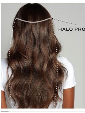 Bellami HALO EXTENSIONS, CHOCOLATE BROWN #4 NATURAL